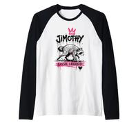 Jimothy Street Art Raccoon, légende Locale de Seattle Manche Raglan