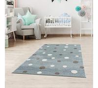 Jimri Dots Tapis à Pois pour Enfants - Tapis pour Chambre d'enfant - Chambre bébé (Menthe, 120 x 170 cm)