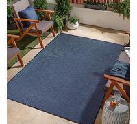 Jimri Tapis d'intérieur et d'extérieur - Tapis résistant aux intempéries pour Balcon, terrasse, Jardin, Cuisine - résistant aux Rayons UV et à l'eau - 200 x 280 cm, Bleu