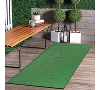 Jimri Tapis d'intérieur et d'extérieur - Tapis résistant aux intempéries pour Balcon, terrasse, Jardin, Cuisine - résistant aux Rayons UV et à l'eau - 60 x 110 cm - Vert