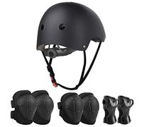 Jim's Store Casque Protection Enfant Vélo Roller Coudières Genouillère Protège-Poignets Sets de Protection Trotinette Sport Skateboard Velo Roller Patin