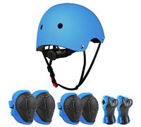 Jim's Store Sets de Protection Rollers Casque Protection Fille Roller Trottinette Enfant Sport Skateboard Velo Patin Freestyle Protection Enfant Vélo Coudières Genouillère Protège-Poignets