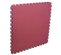 Jimsports Pièce Tatami Softee 2.0, Femme, Rouge/Bleu, 100 x 100 x 2 cm