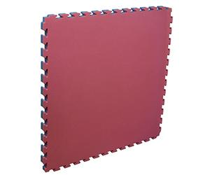 Jimsports Pièce Tatami Softee 2.0, Femme, Rouge/Bleu, 100 x 100 x 2 cm