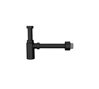 Jimten 001616 Siphon de bouteille extensible avec inscription S-438 1 1/4 x 40 horizontale avec rallonge et plafonnier Noir