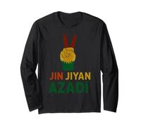 Jin Jiyan Azadi Women Life Freedom Slogan des Femmes kurdes Manche Longue