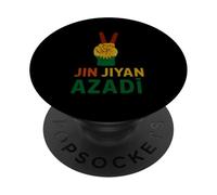 Jin Jiyan Azadi Women Life Freedom Slogan des Femmes kurdes PopSockets PopGrip Adhésif