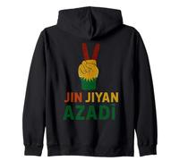Jin Jiyan Azadi Women Life Freedom Slogan des Femmes kurdes Sweat à Capuche