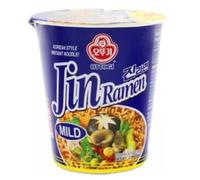 Jin Ramen Cup d'Ottogi Mild et Spicy 65g/Bol - Offres de 6, 12 et 18 Bols - Livraison Gratuite France (6, Mild)