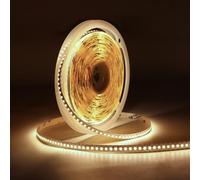 JINABLOSSY Ruban LED 10m DC24V SMD Blanc Chaud 3000K, 1800LED/m Bande Lumineuse LED, CRI95+ 8mm LED Strip Rubans à LED SMD pour chambre à coucher Cuisine Maison Décoration intérieure