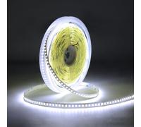 JINABLOSSYSMD Ruban Led 10m 8mm Bande LED de lumière DC 24V blanc froid 6000K, 180 LED/m CRI90+ super brillante pour fêtes, comptoirs, décoration de maison (bande LED uniquement)