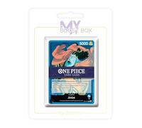 Jinbe MB-040 Leader & Toutes Les Cartes C/UC/R Bleues - Myboost X One Piece 14 - Les Sept de la mer d'azure - Coffret de 18 Cartes One Piece Françaises
