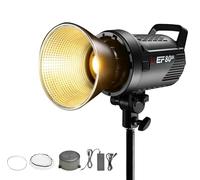 JINBEI EF-80BI 80W Bi-Color COB lumière vidéo LED, 2700K-6500K Bi-Color Bowens Mount Continuous Output Lighting, CRI 97 + TLCI 98 +, 9 effets d’éclairage, Bluetooth APP Control