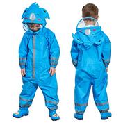 JinBei Imperméable Enfant Garçon Bleu Koala Modèle Avec Capuche Velo Complet Animal Combinaison Sport Manteaux Protection Poncho Pantalon Respirant Randonnée Pluie 7-10 Ans