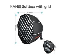 JINBEI KM-50 Softbox avec Grille À Dégagement Rapide Portabe Studio De Photographie En Plein Air Soft Box pour HD2MAX Hi900 Hi460 HD1 H1 Speedlite - Type KM-50