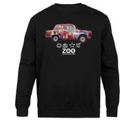 Jinbetee Achtung Baby Zoo Pull Ras du Cou Unisexe Noir