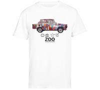 Jinbetee Achtung Baby Zoo T-Shirt Blanc À Manches Courtes pour Hommes