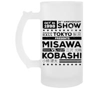 Jinbetee Affiche De Style Puro S Tasse à boire en verre à bière transparente avec poignée Transparent Beer Glass Drinking Cup With Handle