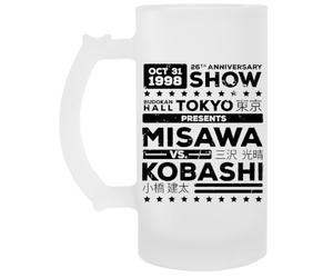 Jinbetee Affiche De Style Puro S Tasse à boire en verre à bière transparente avec poignée Transparent Beer Glass Drinking Cup With Handle