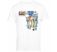 Jinbetee Air Moon Safari T-Shirt Blanc À Manches Courtes pour Hommes