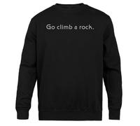 Jinbetee Allez Escalader Un Rocher Ras du Cou Unisexe Noir Black Crewneck Unisex Jumper