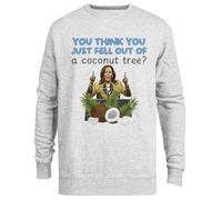 Jinbetee Cocotier De Kamala Harris Pull Ras du Cou Unisexe Gris Grey Crewneck Unisex Jumper