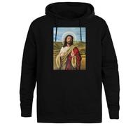 JINBETEE Est-Ce Que Dieu Dave A Tendance À Combattre Pull À Capuche Noir Sweat À Capuche Unisexe