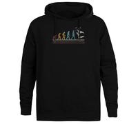 Jinbetee Evolution du Wingfoil pour Les Surfeurs Pull À Capuche Noir Sweat À Capuche Unisexe Black Hooded Jumper Unisex Hoodie