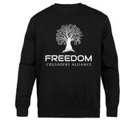 JINBETEE Freedom Crusaders Alliance Pull Ras du Cou Unisexe Noir
