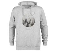 Jinbetee Into The Forest I Go Spirituality Pull À Capuche Gris Sweat À Capuche Unisexe