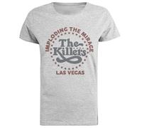 Jinbetee Itm Star Imploding The Mirage T-Shirt Gris À Manches Courtes pour Femmes