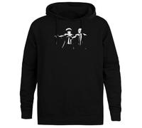 JINBETEE Le Roi Gésier Et Le Sorcier Lézard Volant Une Banane Microtonale Pull À Capuche Noir Sweat À Capuche Unisexe