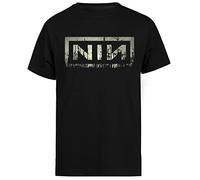 Jinbetee Les Clous vers Le Bas T-Shirt Noir À Manches Courtes pour Hommes