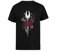 Jinbetee Pretty Art All Knight Le Jeu D'aventure Hollow Knight T-Shirt Noir À Manches Courtes pour Hommes