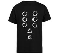 Jinbetee Sept Samouraïs T-Shirt Noir À Manches Courtes pour Hommes