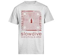 Jinbetee Slowdive Everything is Alive T-Shirt À Manches Courtes pour Hommes Gris