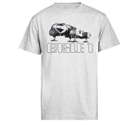 Jinbetee Space 1999 Eagle 1 T-Shirt À Manches Courtes pour Hommes Gris