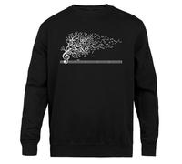 Jinbetee The Sound of Nature in Motion Pull Ras du Cou Unisexe Noir