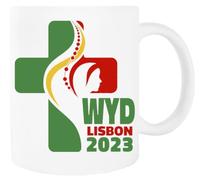 Jinbetee Wyd World Youth Day Lisbon Mug en Céramique Blanc White Mug Ceraminc Drinking Cup