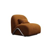 JINBIXIANGDJKS Canapé Paresseux en Tissu Rayé Rétro, Petit Canapé De Loisirs, Chaise Simple, Salon, Balcon, Séjour chez L'habitant(Brown)