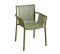 JINBIXIANGDJKS Chaise De Jardin en Plastique Simple Et Empilable for La Maison, Les Loisirs, Le Magasin De Thé Au Lait, Le Balcon Ou L'extérieur(Green)