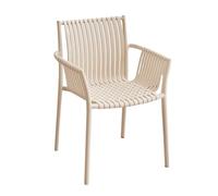 JINBIXIANGDJKS Chaise De Jardin en Plastique Simple Et Empilable for La Maison, Les Loisirs, Le Magasin De Thé Au Lait, Le Balcon Ou L'extérieur(White)