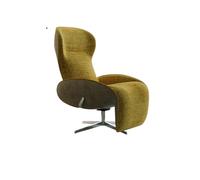 JINBIXIANGDJKS Fauteuil Inclinable for Pause Déjeuner en Apesanteur, Fauteuil De Salon, Canapé Simple Rotatif, Fauteuil De Loisirs(Yellow)