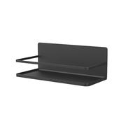 JINBIXIANGDJKS Support Mural Latéral Multifonctionnel en Métal for Réfrigérateur, for Le Rangement des Bouteilles D'assaisonnement en Film Plastique(Black)