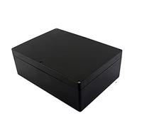 JINchao-Boîte de dérivation Boîte en plastique en plastique d'enceinte en plein air noir, boîtier électronique de projet, boîte de projet électrique, boîtier de la boîte de jonction dispositif de prot