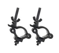 jindaaduio 2 pièces Pince pour éclairage de scène, poutre d'éclairage pour éclairage DJ, 38 mm-42 mm, pince en O pour poutre utilisée pour projecteur Par, projecteur et tête mobile