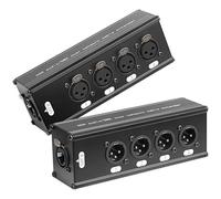 Jindaaudio Multiréseau 4 canaux XLR mâle et femelle 3 broches Ethercon, câble DMX étendu réseau, rallonge Ethernet RJ45 Cat5/6 (1 paire: 4 mâles + 4 femelles)