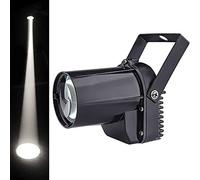 jindaaudio Projecteurs pin spot, 3W Spotlight LED Blanche Faisceau, Disco Pinspot Lumière pour Boules à facettes