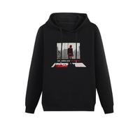 JINDIAOWENJU American Psycho Movie Hoody Unisex Ptinted Hoodies Long Sleeve Men's Hooded with Pocket Black M