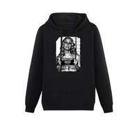 JINDIAOWENJU Baby Mugshot Devils Rejects Horror Movie Hoody Unisex Long Sleeve Hooded with Pocket Black S